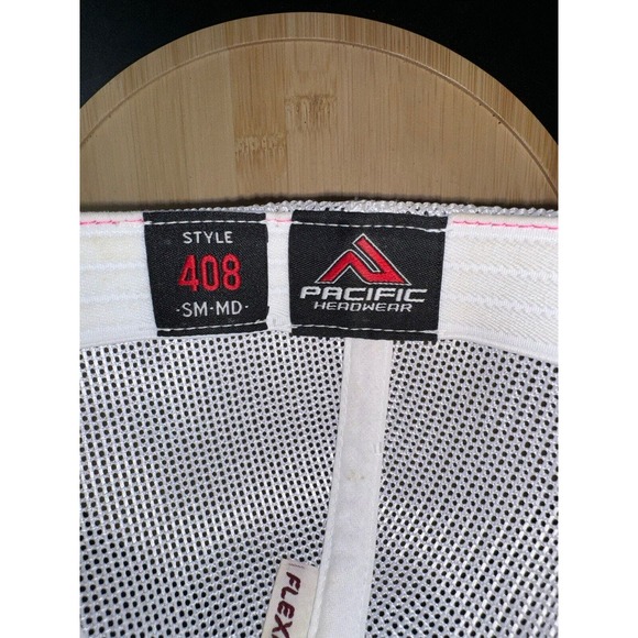 Elite Pink Camo Fitted Cap Pacific Headwear‎ Size S/M Mesh Back - Picture 4 of 7